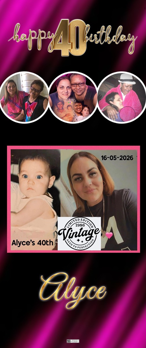 Roll Up Banner design example – 40th Birthday