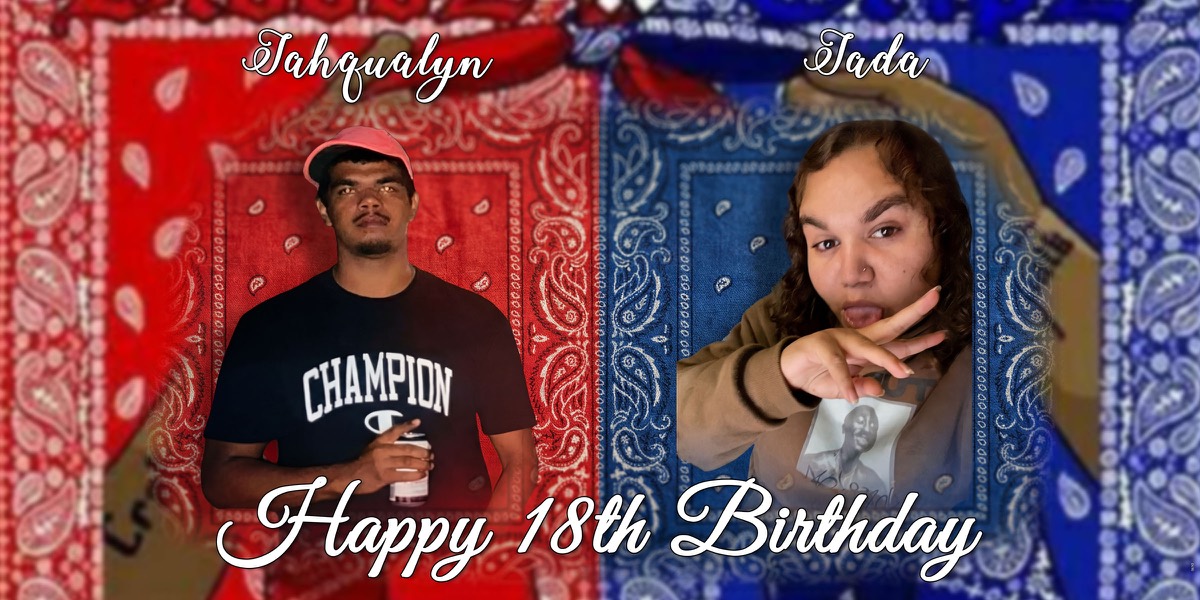 Wall Hanging Banners design example – 18th Birthday
