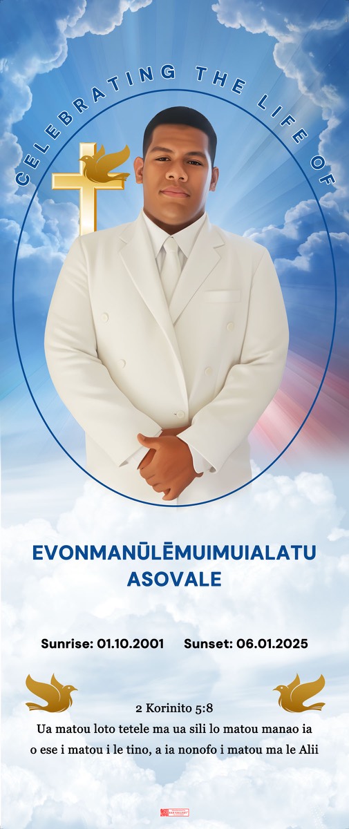 Roll Up Banner design example – Memorial