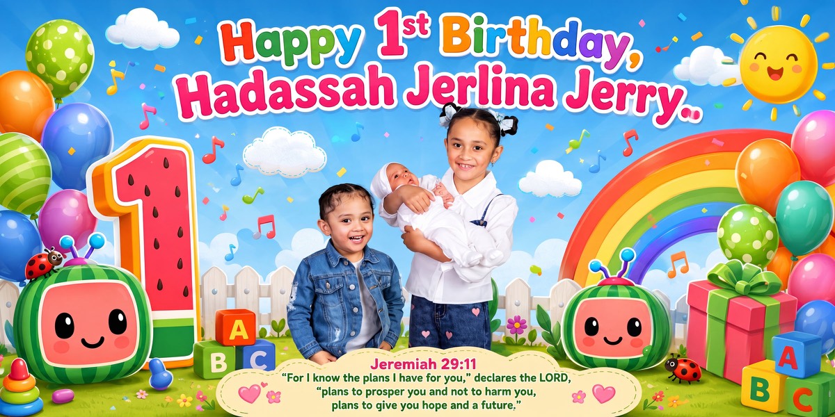 Wall Hanging Banners design example – Birthday