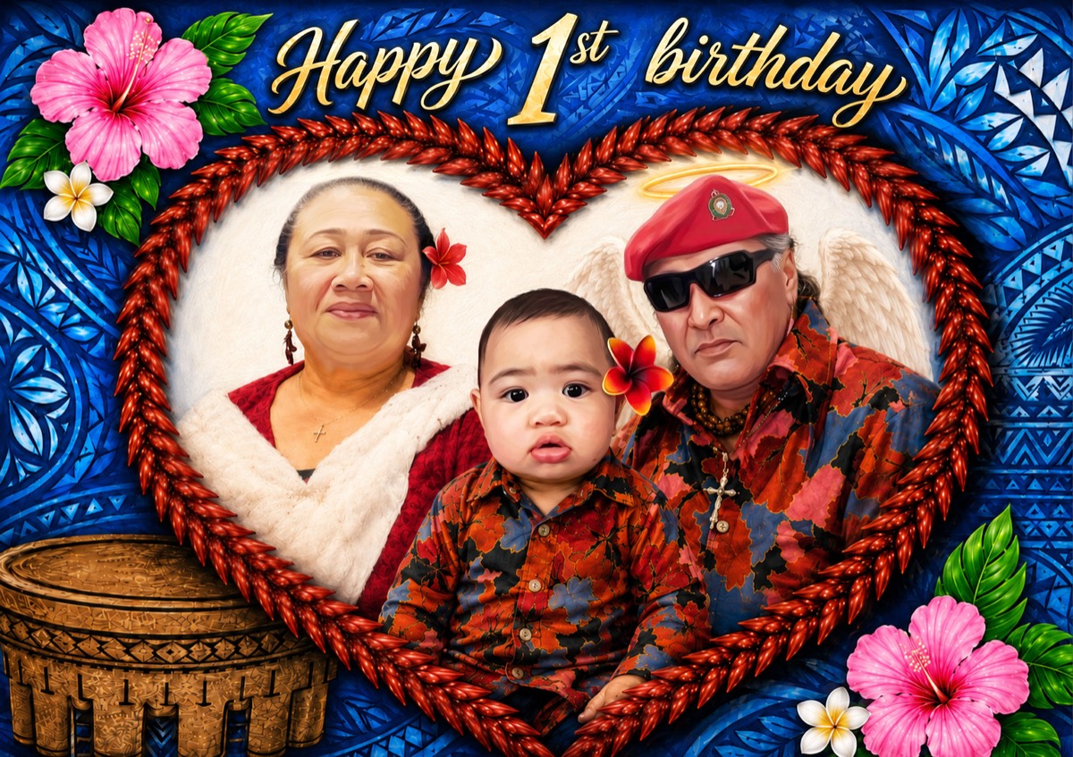 Canvas design example – Birthday
