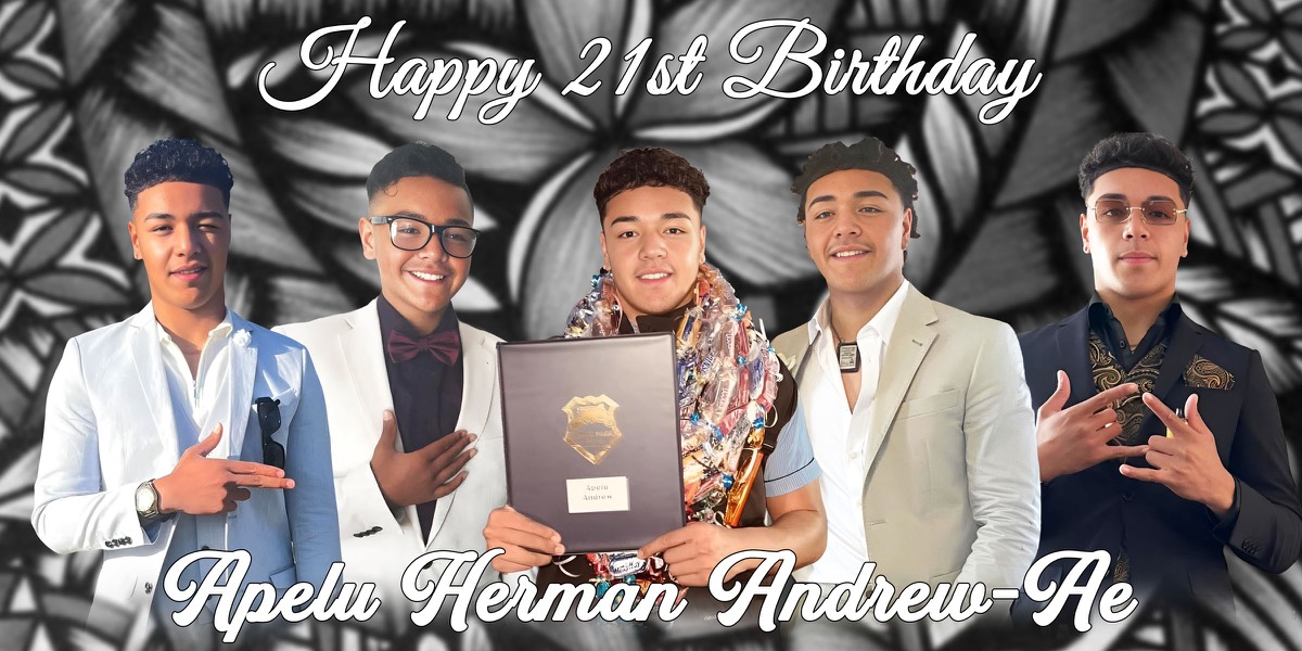 Wall Hanging Banners design example – 21st Birthday
