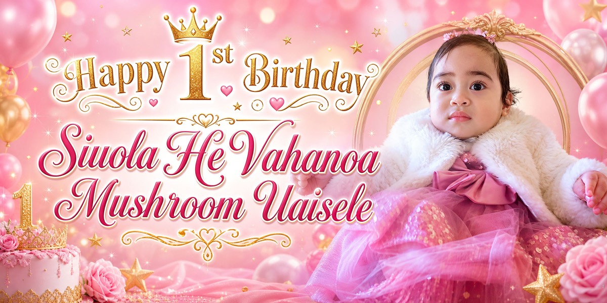 Wall Hanging Banners design example – Birthday